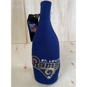 St. Louis Rams NFL Football Stand up zip‎ Beer Koozie / Coozy / Cooler NWT